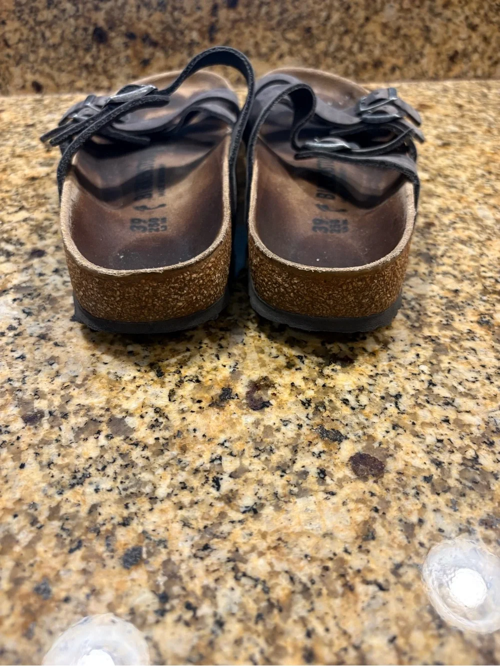 Birkenstock Franca Grey Leather Strap Sandals 39 US 8-8-5